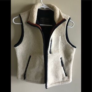 Faux wool vest
